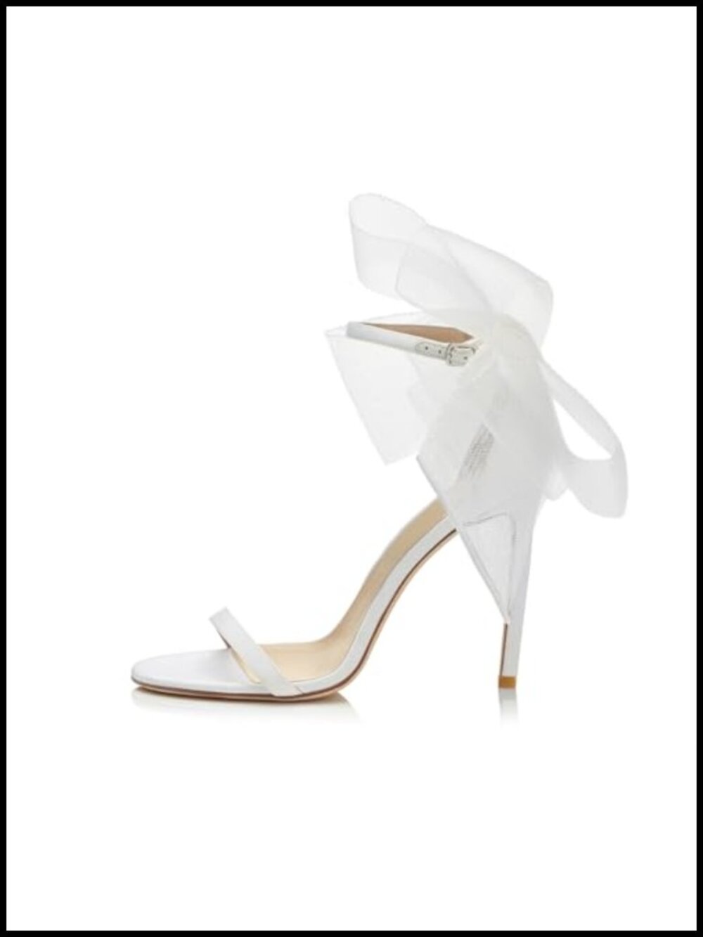 Women's Bow Heels Open Toe Stiletto Heels One Strap Party High Heeled Sandals
